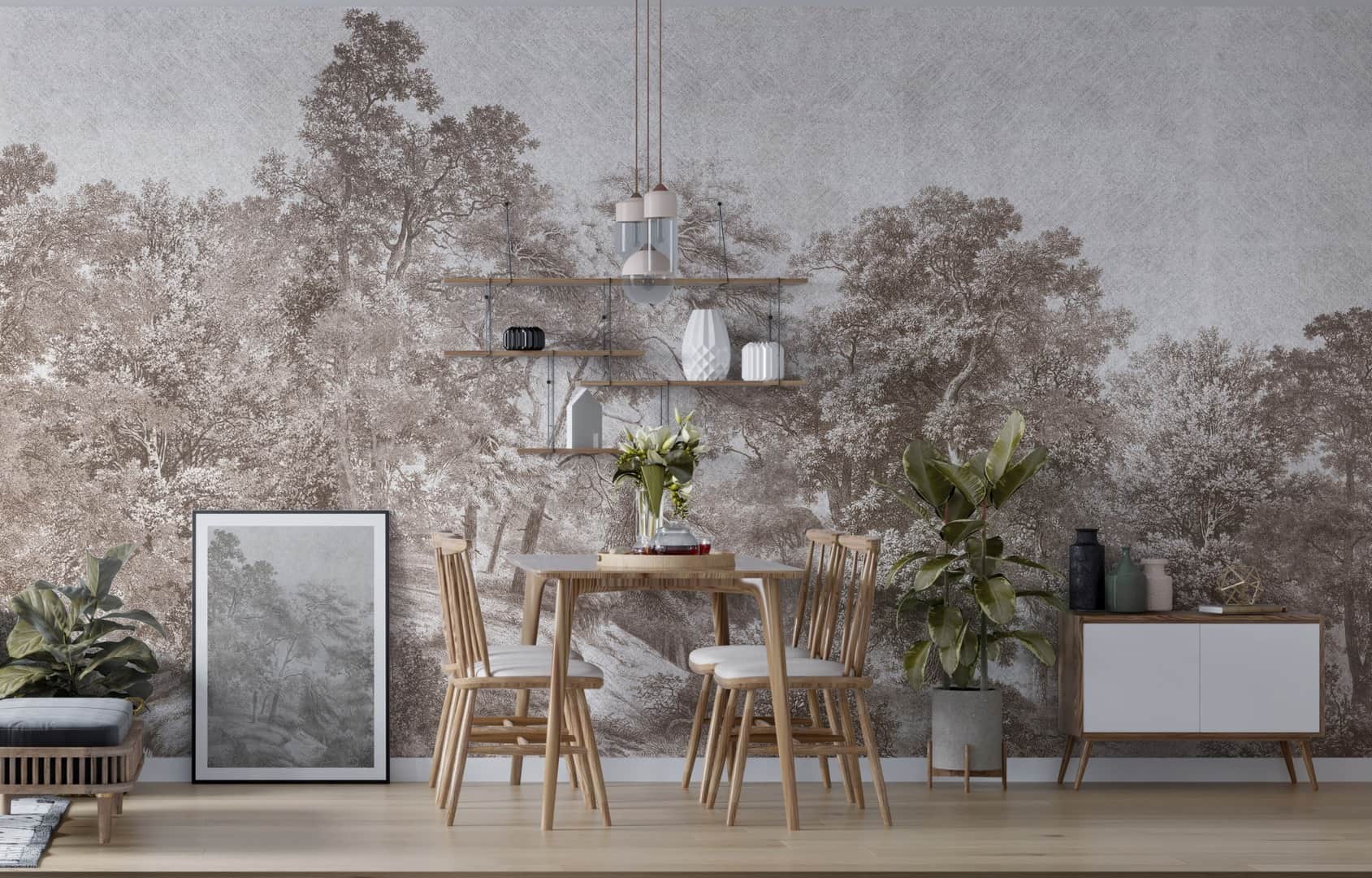 Papier peint Woodland