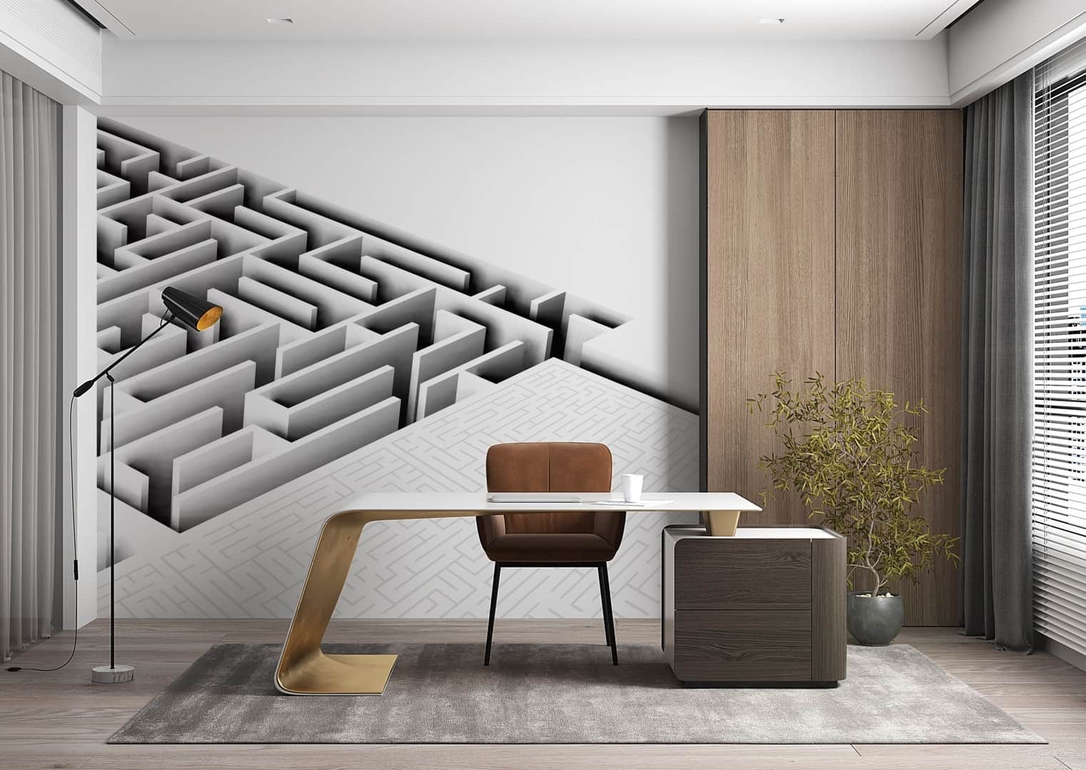 Papier peint Maze