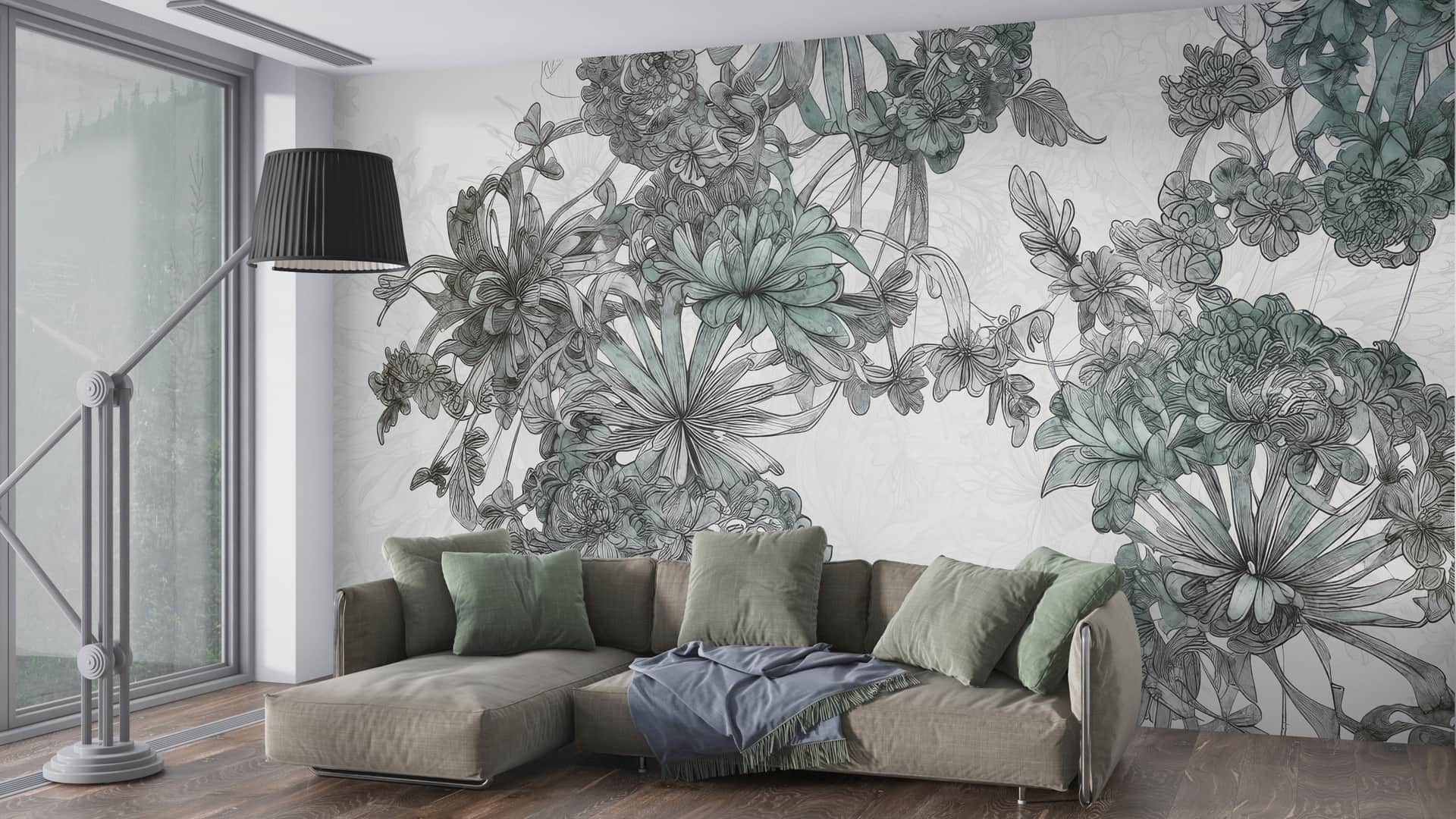 Papier peint Flores