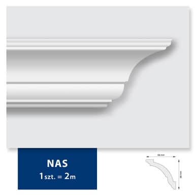 Carton de 64 mètres Corniche Plafond NAS DMS - 32 pièces