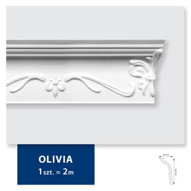 Carton de 40 mètres Corniche Plafond OLIVIA DMS - 20 pièces