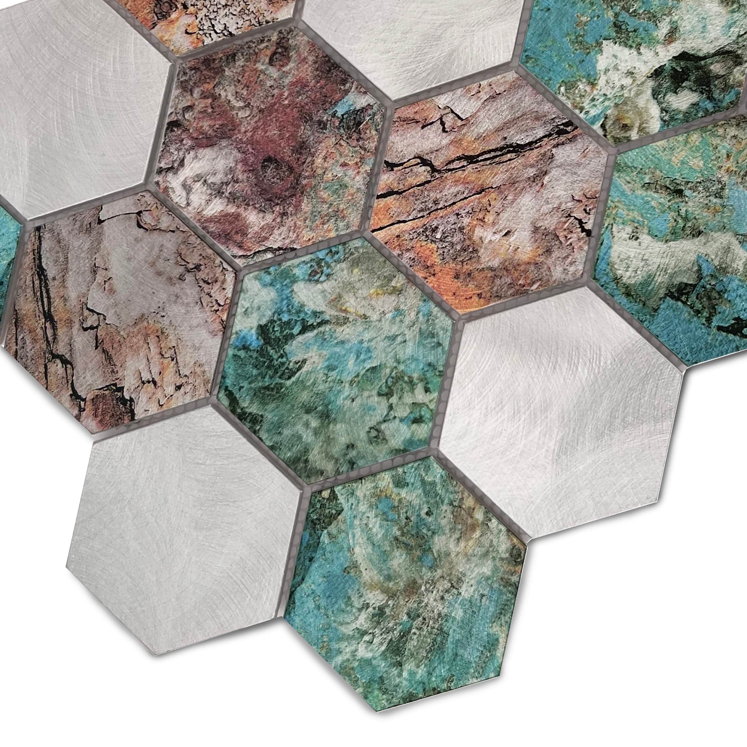 Mosaïque Allumi Hexagon Patina 73