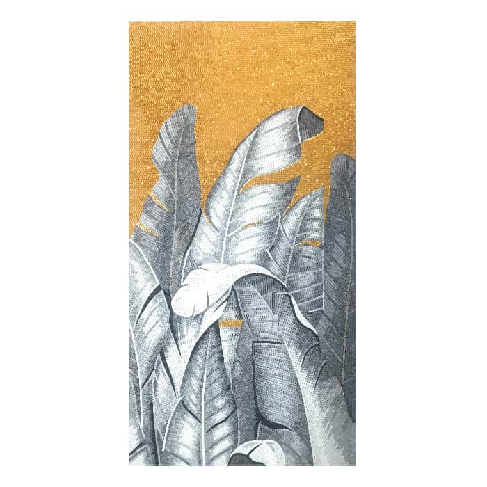 Mosaïque Banana Leaves – 110×220 cm