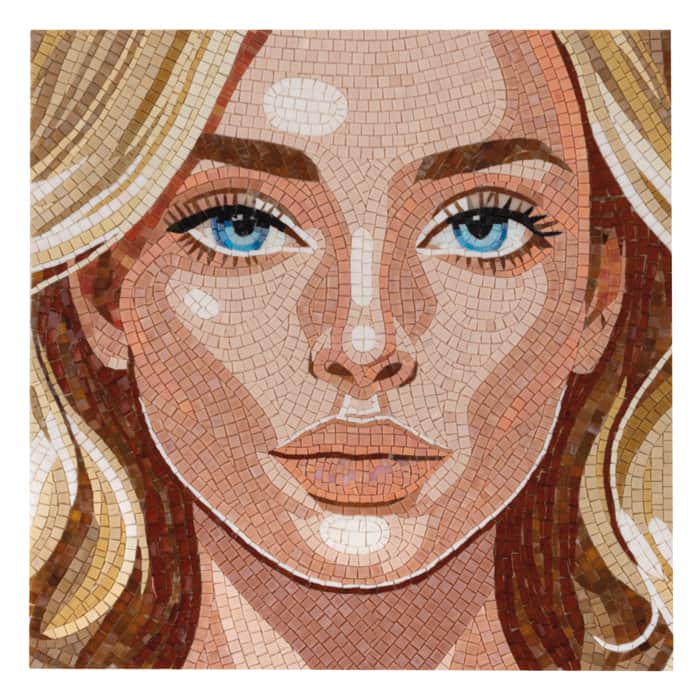 Mosaïque Blonde Girl – 58×58 cm