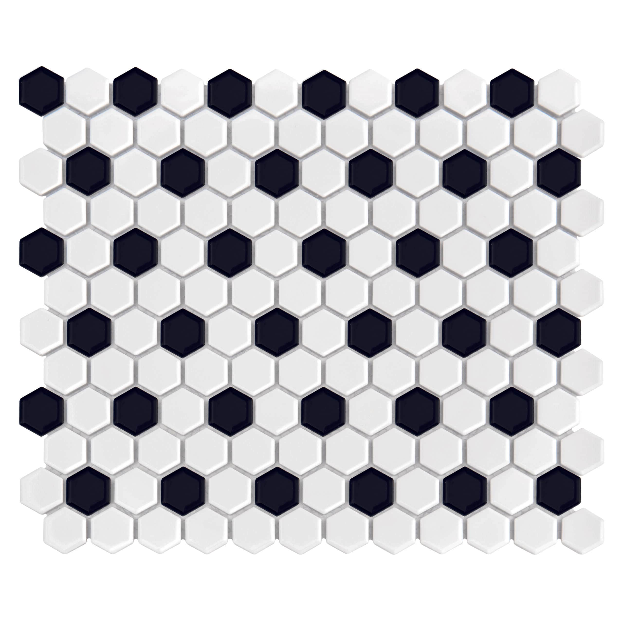 Mosaïque Mini Hexagon B&W Mix