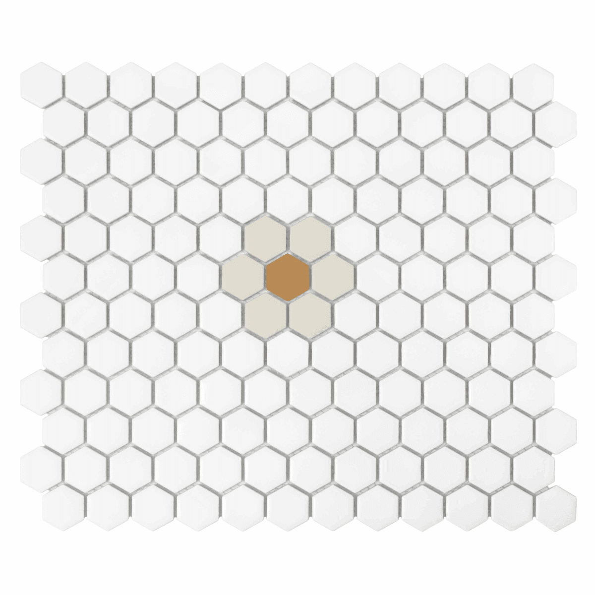 Mosaïque Mini Hexagon Daisy Cotton matt