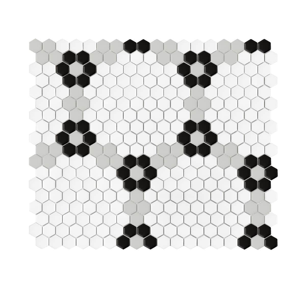 Mosaïque Mini Hexagon Garland Black matt