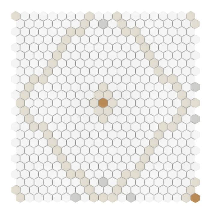 Mosaïque Mini Hexagon Rombdance Cotton matt