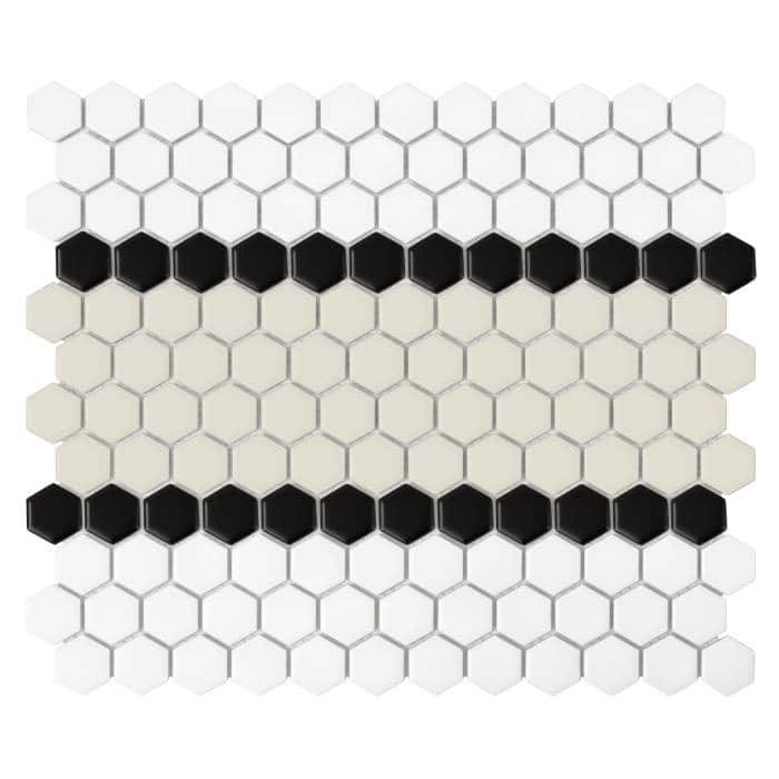Mosaïque Mini Hexagon Stripe 3.B matt