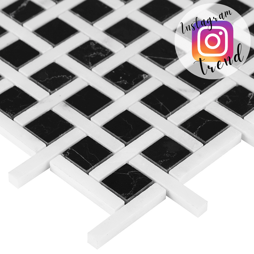 Mosaïque Pure Black BW02