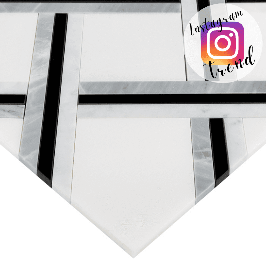 Mosaïque Pure White Quadron