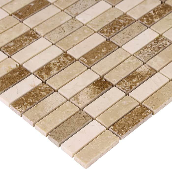 Mosaïque Travertine Block Mix 48