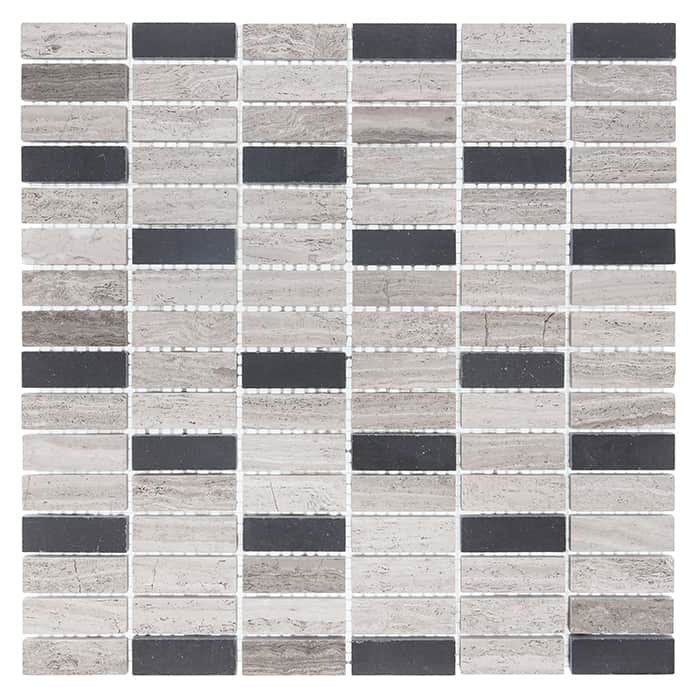 Mosaïque Woodstone Grey Block Mix 48