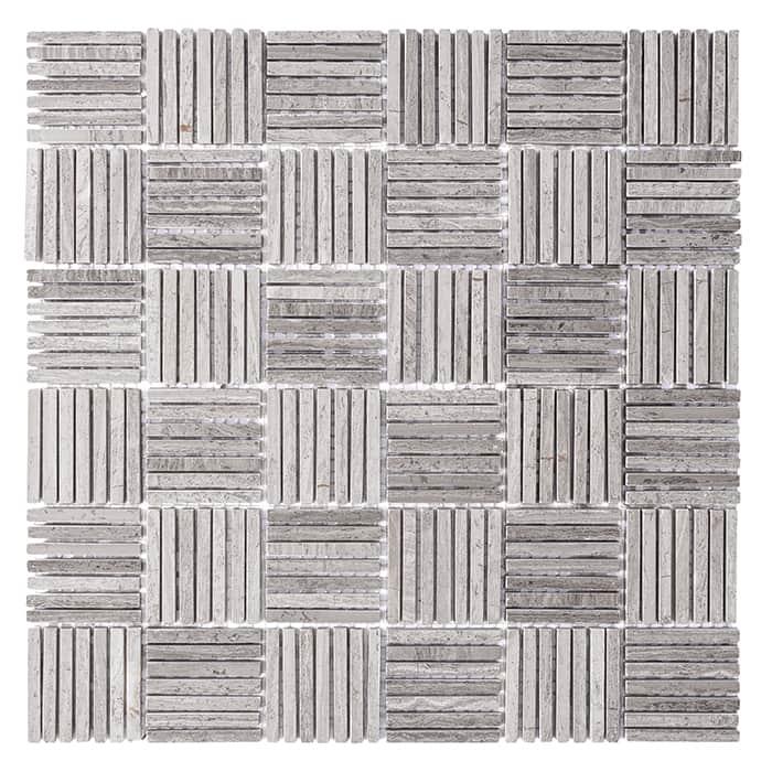 Mosaïque Woodstone Grey Tatami 48