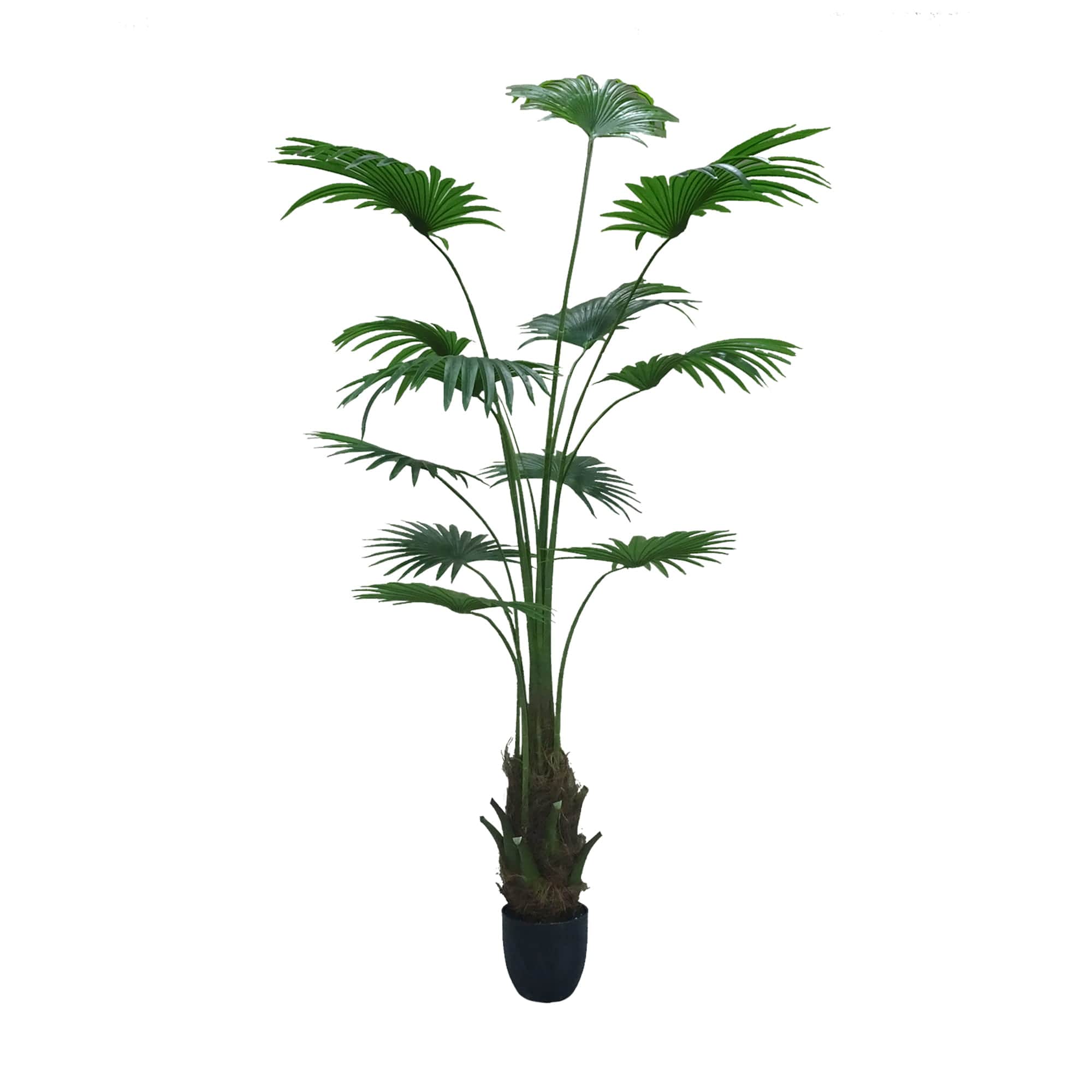 Palmier artificiel en pot Washingtonia Robusta, 200 cm – Green Designers