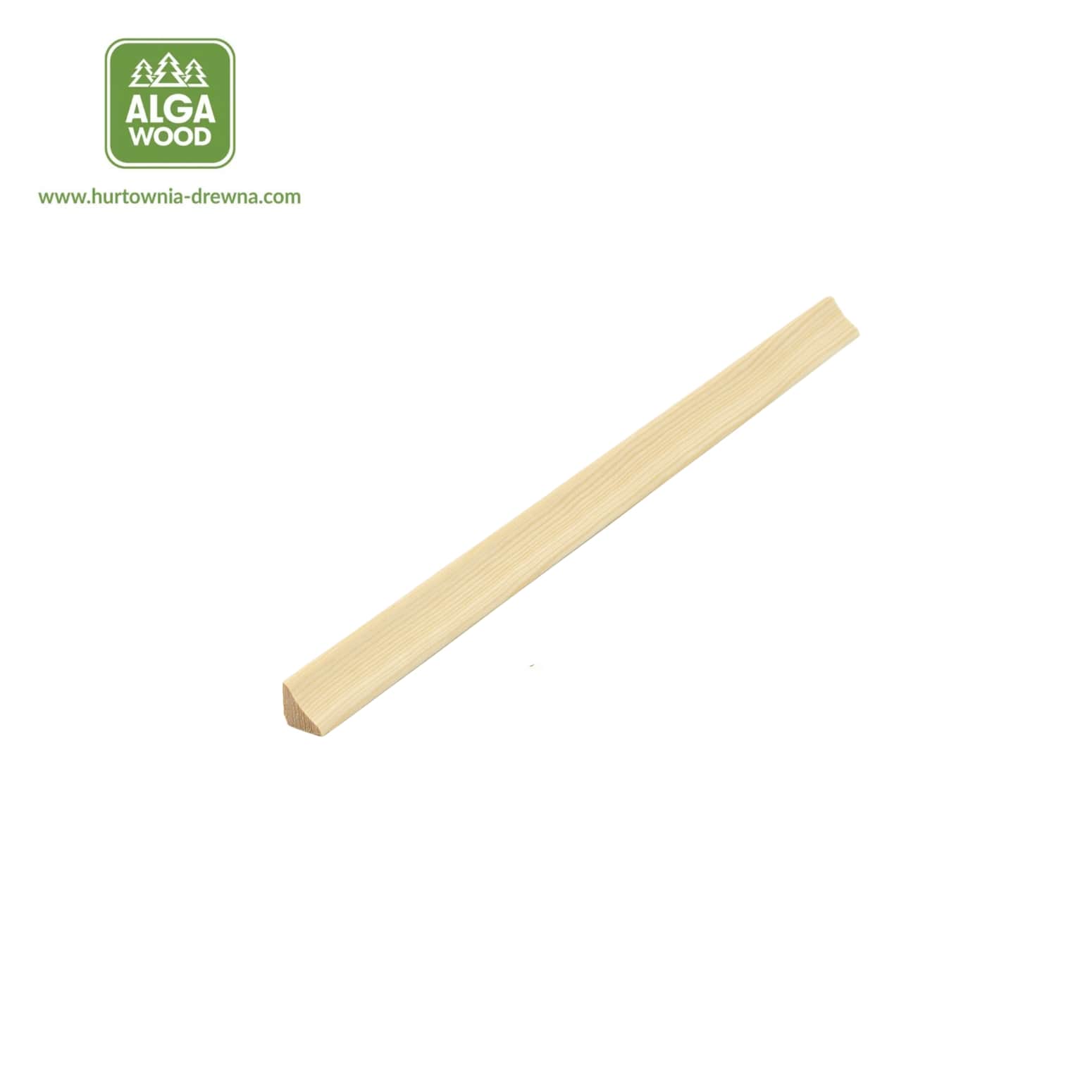 15×15 Quart de rond concave en pin