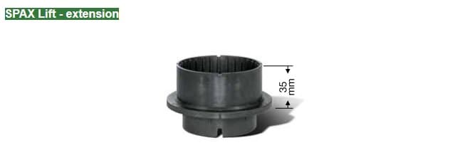SPAX Lift – extension – Adaptateur Extension 35mm 8 pcs.