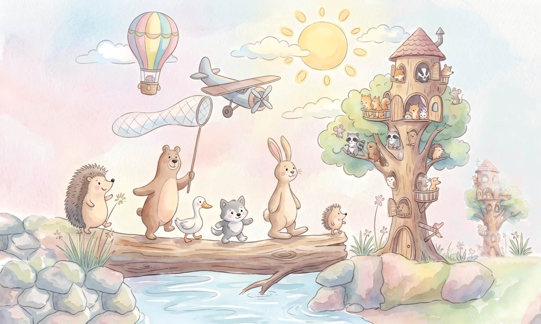 Papier peint Animal Land