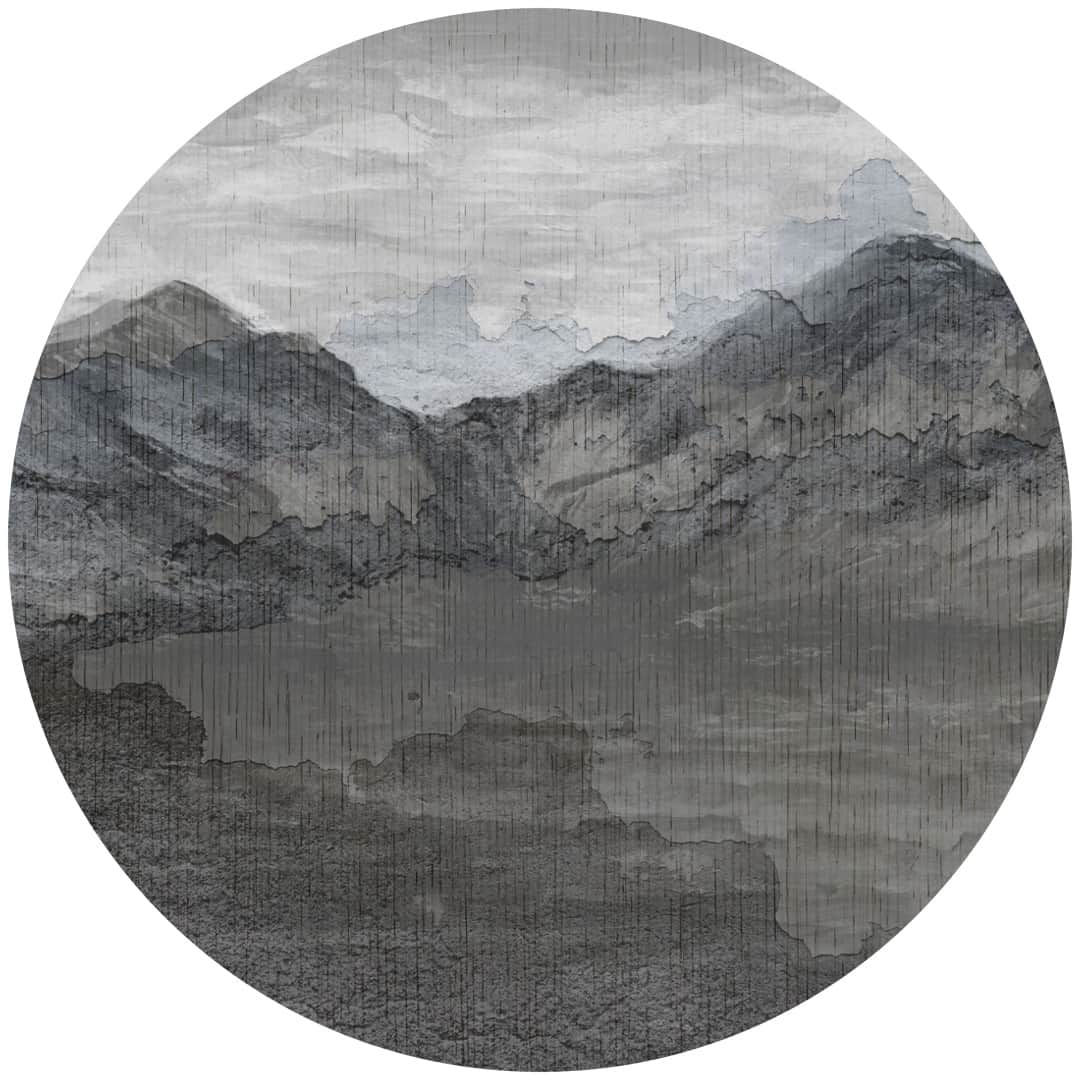 Papier peint cercle Bulky Peaks