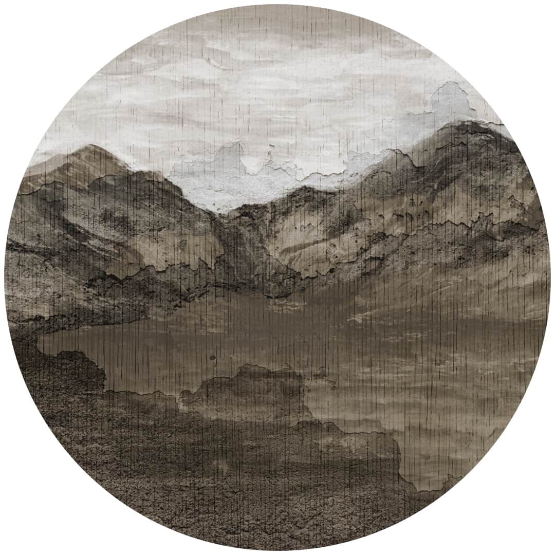 Papier peint cercle Bulky Peaks 2 – Rauv