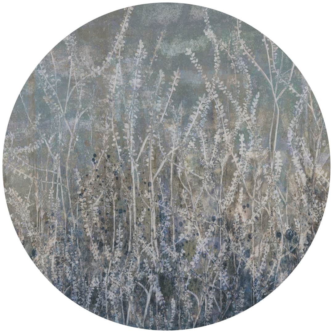 Papier peint cercle Golden Reeds 3 – Rauv