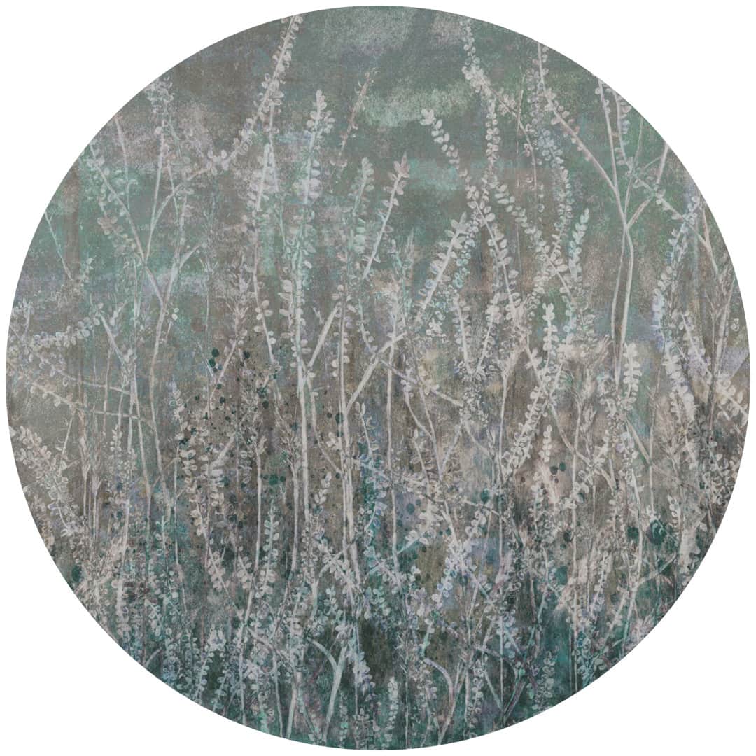Papier peint cercle Golden Reeds 4 – Rauv