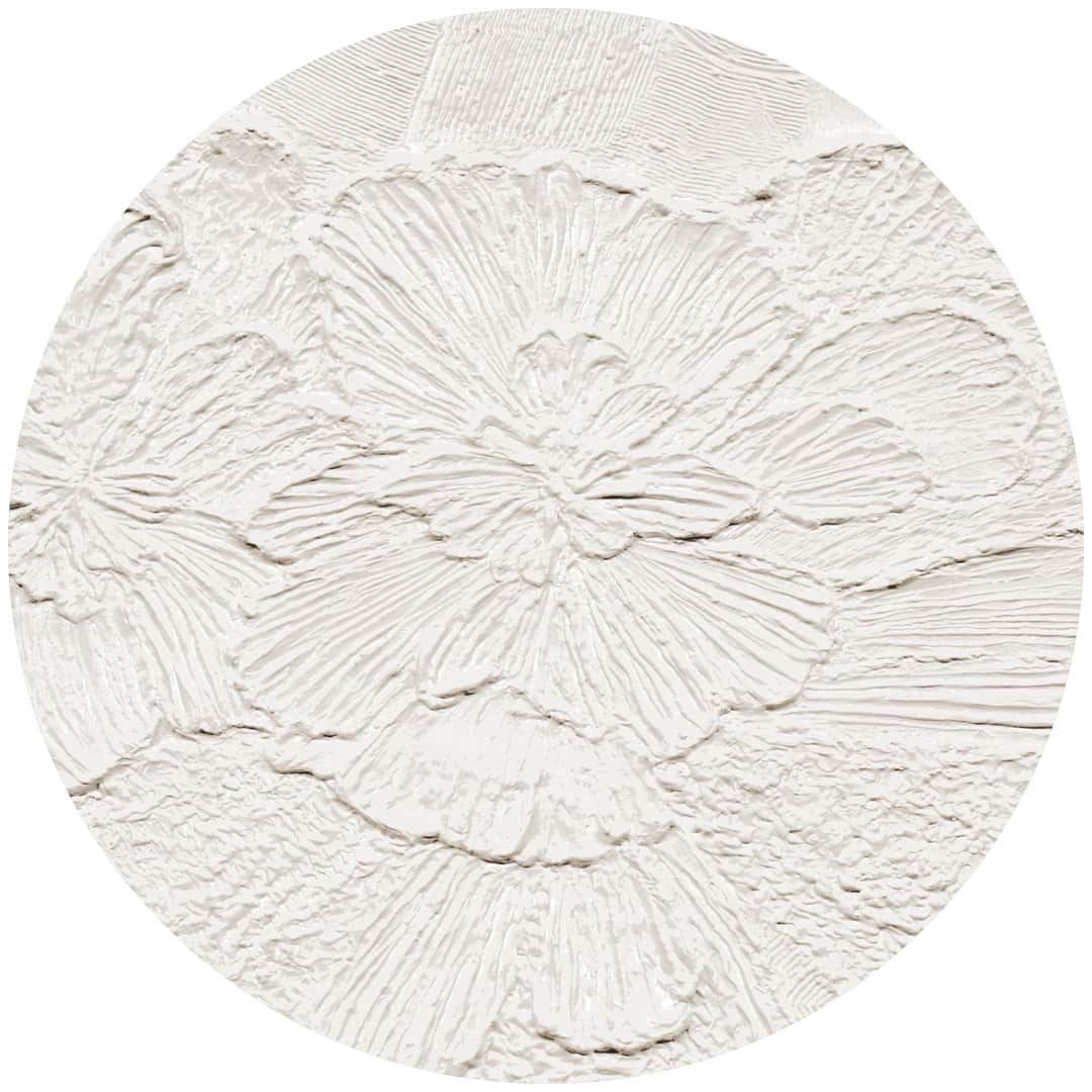 Papier peint cercle Gypsum Petals