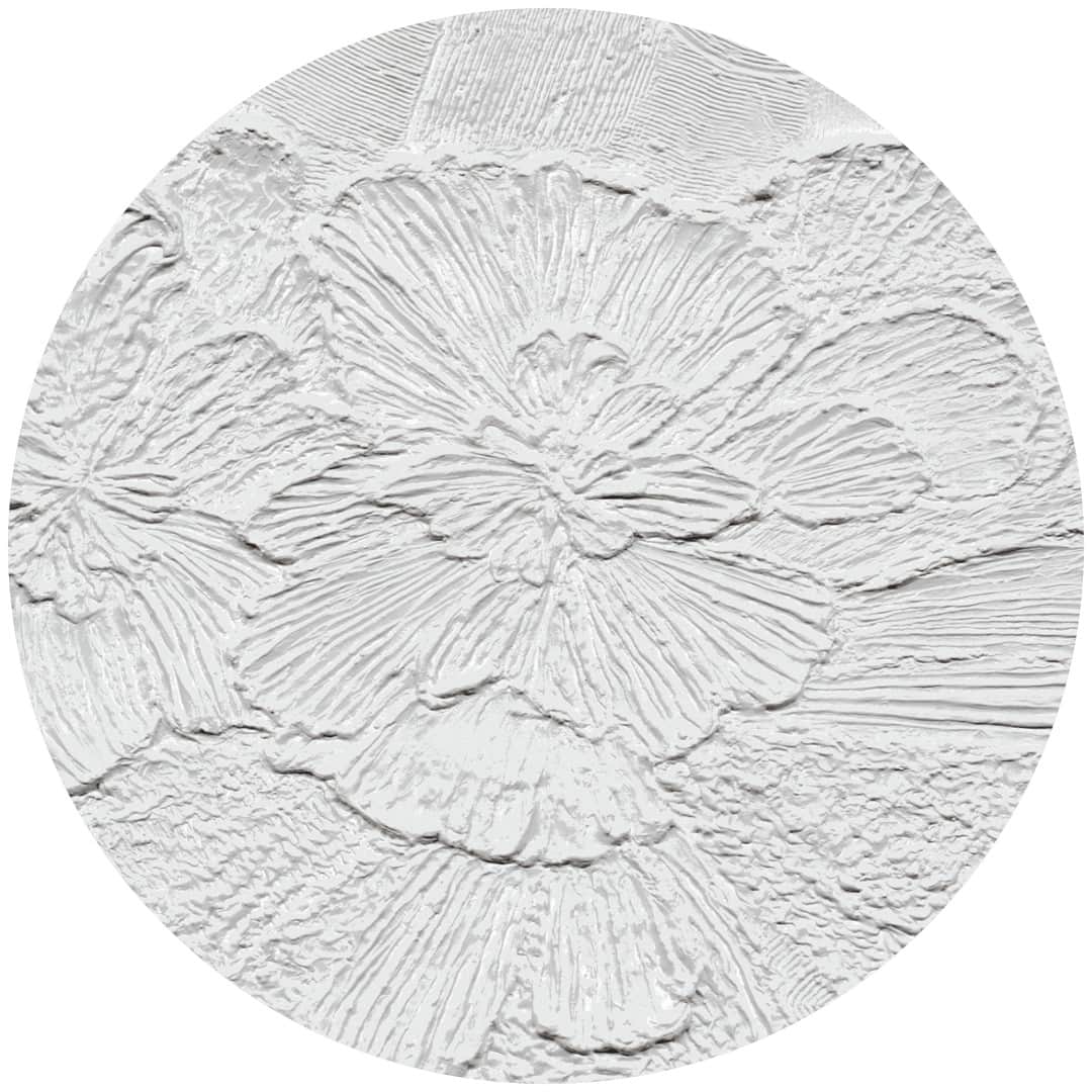 Papier peint cercle Gypsum Petals 2 – Rauv