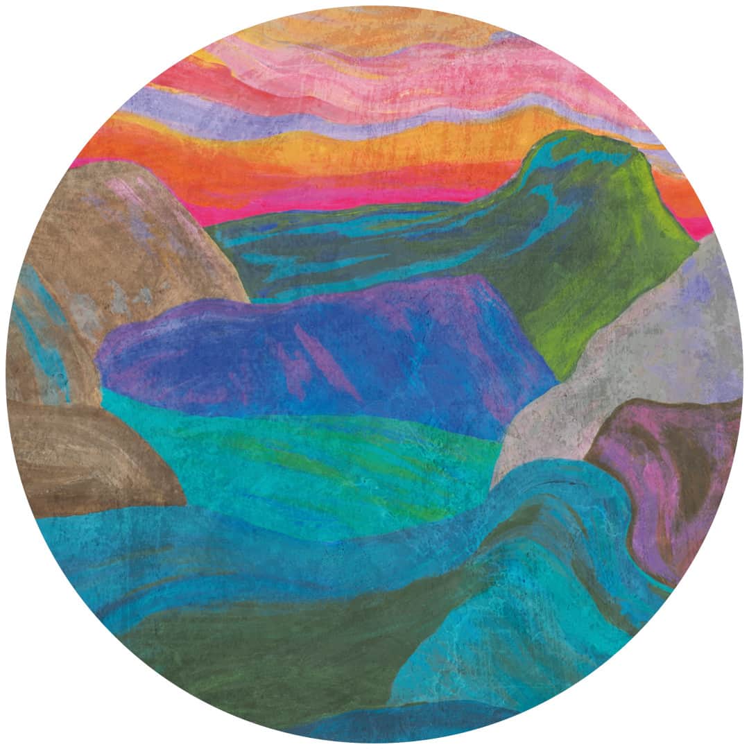 Papier peint cercle Stone Flow 4 – Rauv
