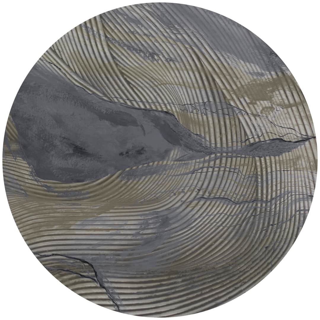 Papier peint cercle Wave Lines 3 – Rauv