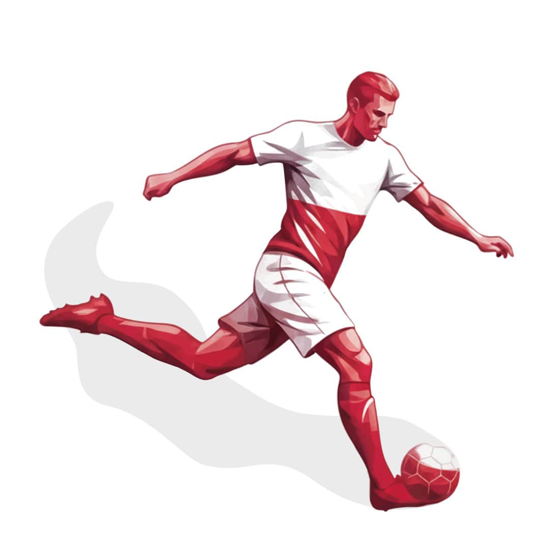 Papier peint Sticker mural Footballeur