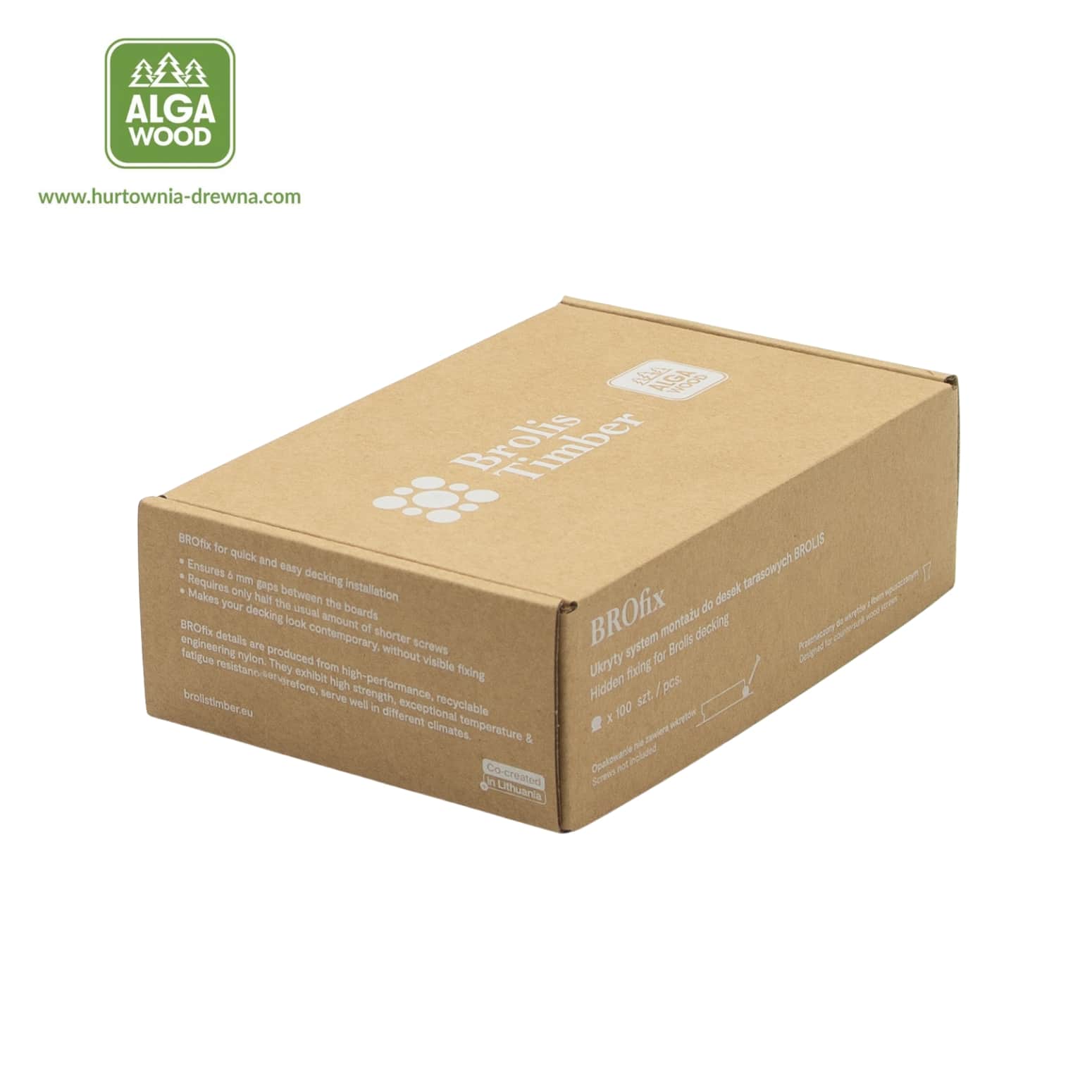 Clip pour Thermo Bois BROfix – installation cachée – AlgaWood