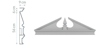 Fronton de fenêtre - Architecture néoclassique