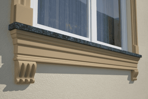 Support décoratif W8 motif ondulé avec trois rainures verticales